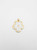 White and Gold Flower Pendant