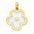 White and Gold Flower Pendant
