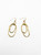 Satin Gold 3 Circle Earrings