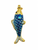 Multicolored Blue Fish Pendant