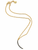 Gold Filled Chain with Crescent Shaped CZ Pendant
