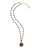 Pyrite and Bezeled Coin Necklace 