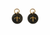Small Black and Gold Fleur de Lis Charms
