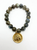 Labradorite Stretch Bracelet with Bee Charm