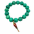 Turquoise and Ceramic Fish Stretch Bracelet