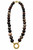 Petrified Wood and Carabiner Necklace