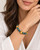 Apatite and Gold Bead Bracelet