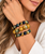 Golden Blue Tiger Eye Stretch Bracelet