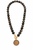 Phlogopite Mica Necklace with Bronze Soldered Coin 