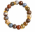 Dendritic Opal and Gold Flake Stretch Bracelet