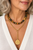 shown with golden blue tiger eye necklace F26211