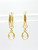 Gold Encased Yellow Quartz Charms