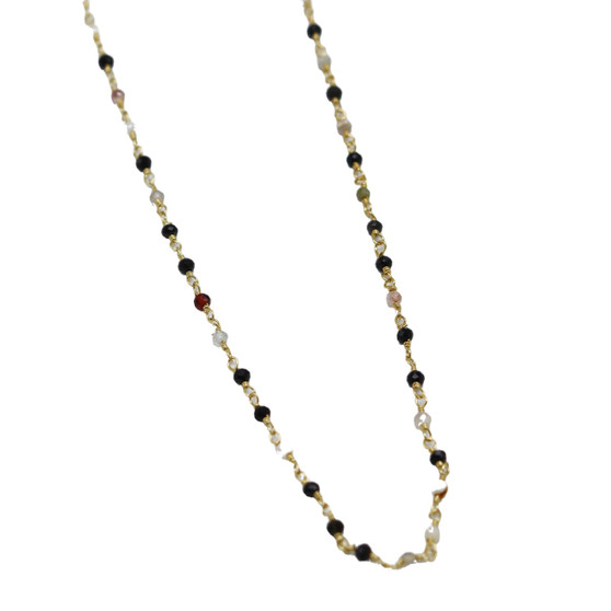 Mixed Gemstone Short Necklace