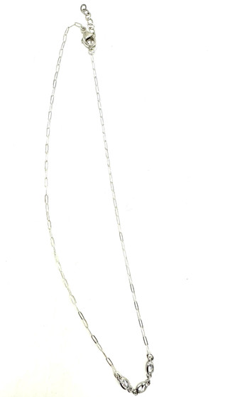 Sterling and CZ  Necklace
