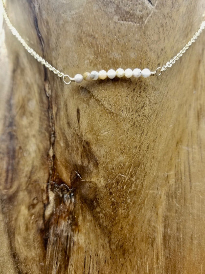 Delicate Pink Opal Necklace
