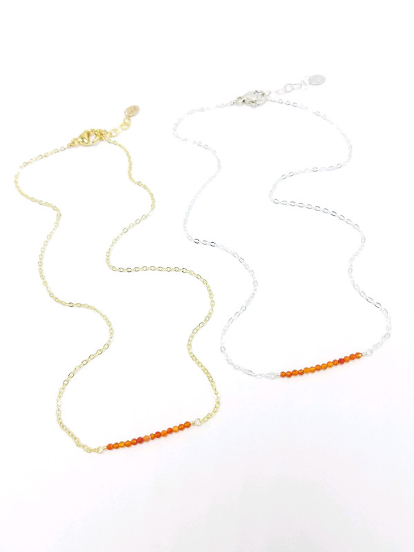 Delicate Carnelian Necklace