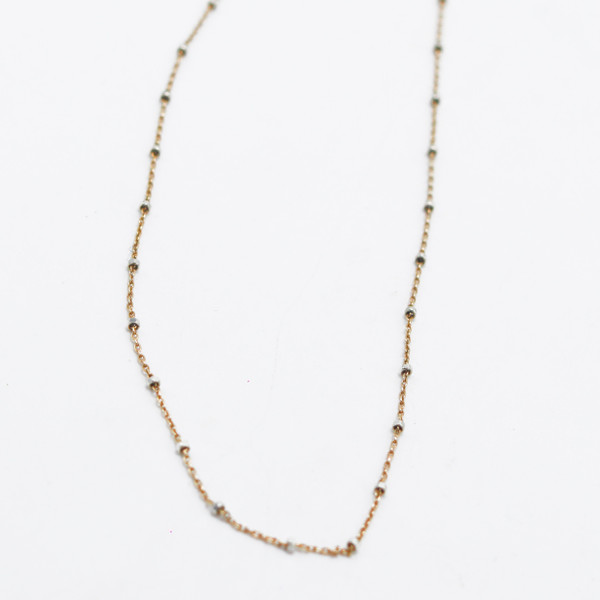 Sterling and Gold Filled Short Necklace