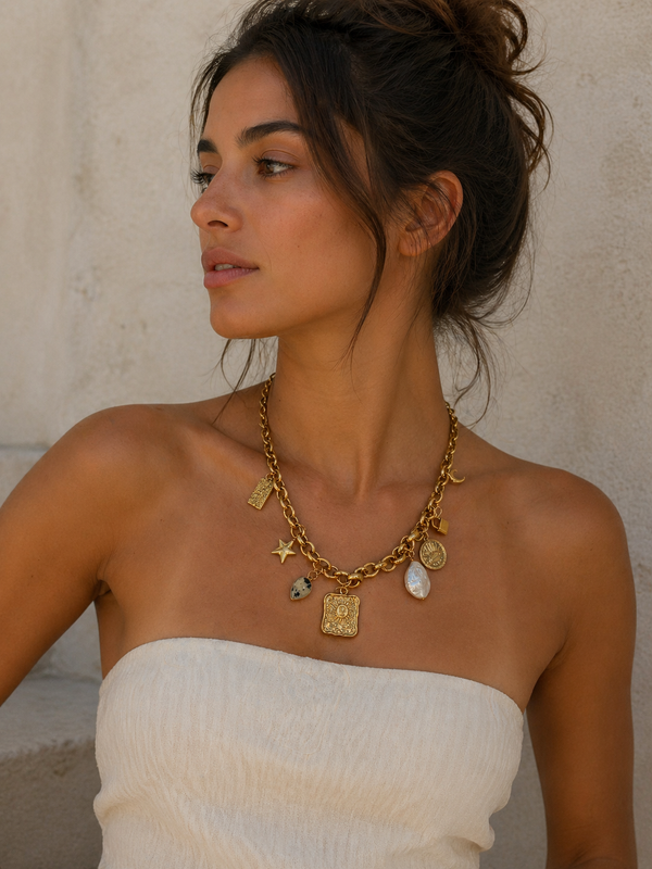 Short Customizable Charm Necklace