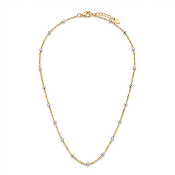 Delicate Gold Filled Chain with Silver Balls