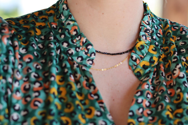 Black Spinel Necklace