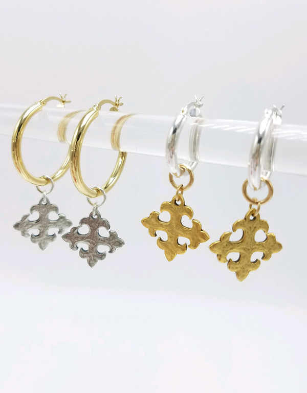 Gold Cross Charms 