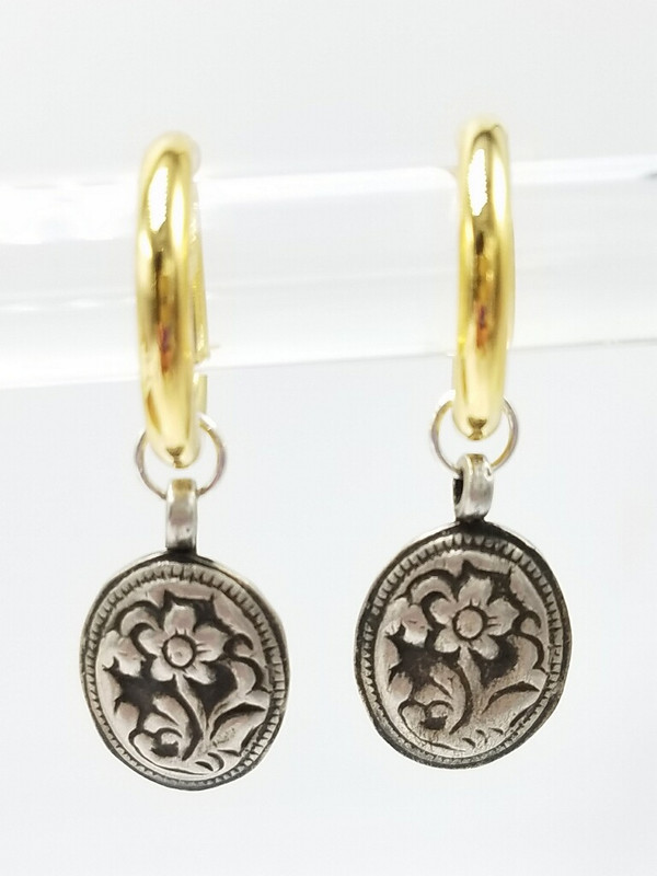 Silver Flower Charms