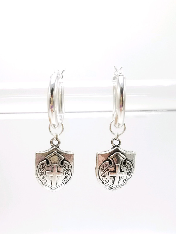 Silver Shield Charms
