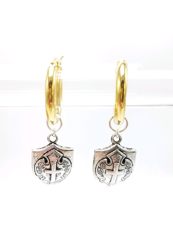 Silver Shield Charms