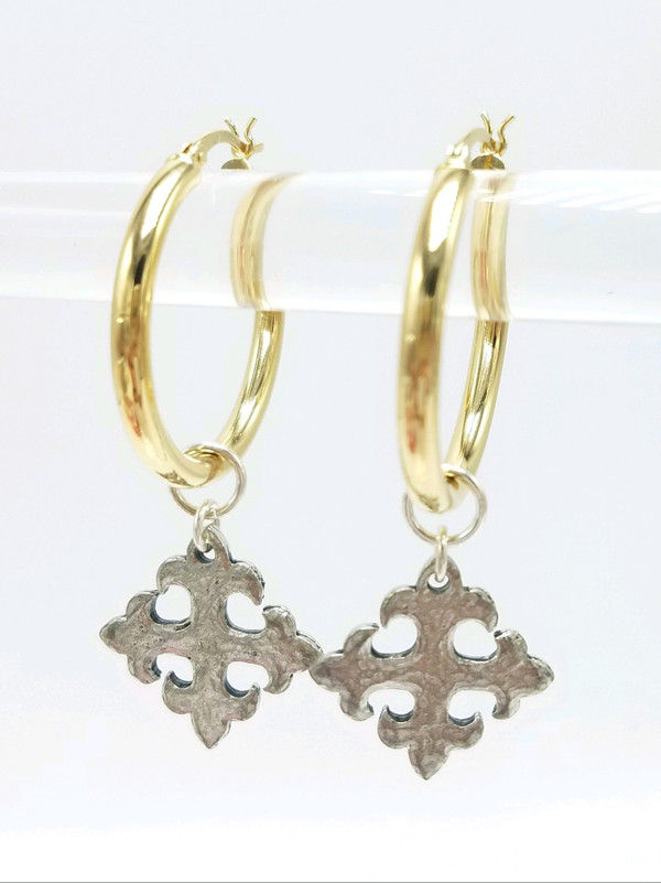 Silver Cross Charms