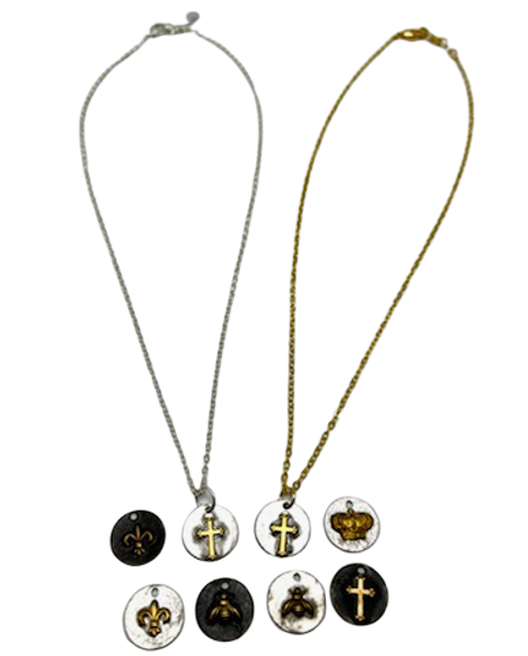 Soldered Silver or Gold Charm Necklaces
