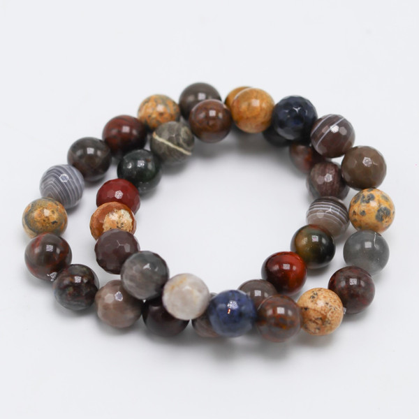 Fall Mixed Gemstones Stretch bracelet