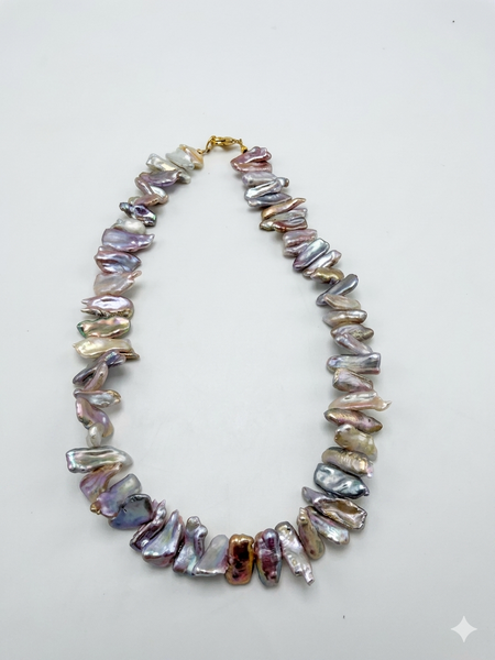 Natural Biwa Pearl Necklace