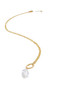 Gold Chain and Swarovski AB Crystal Short Necklace