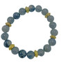 Labradorite and African Wedding Ring Stretch Bracelet