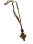 Pyrite and Gold Chain with Tibetan Pendant