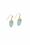 Gold and Amazonite Earring