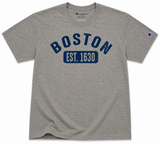 Boston Est 1630 Champion tri blend t shirt Gunsmoke heather