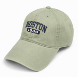 Boston 1630 embroidered adjustable cap in Sage