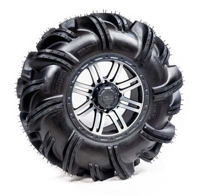 Polaris General PreMounted Outlaw 2 Tire with Silver and Gun Metal