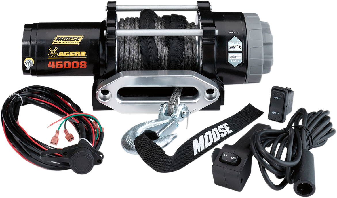 Polaris General Winch 4500 LB With Synthetic Rope MSE by Moose