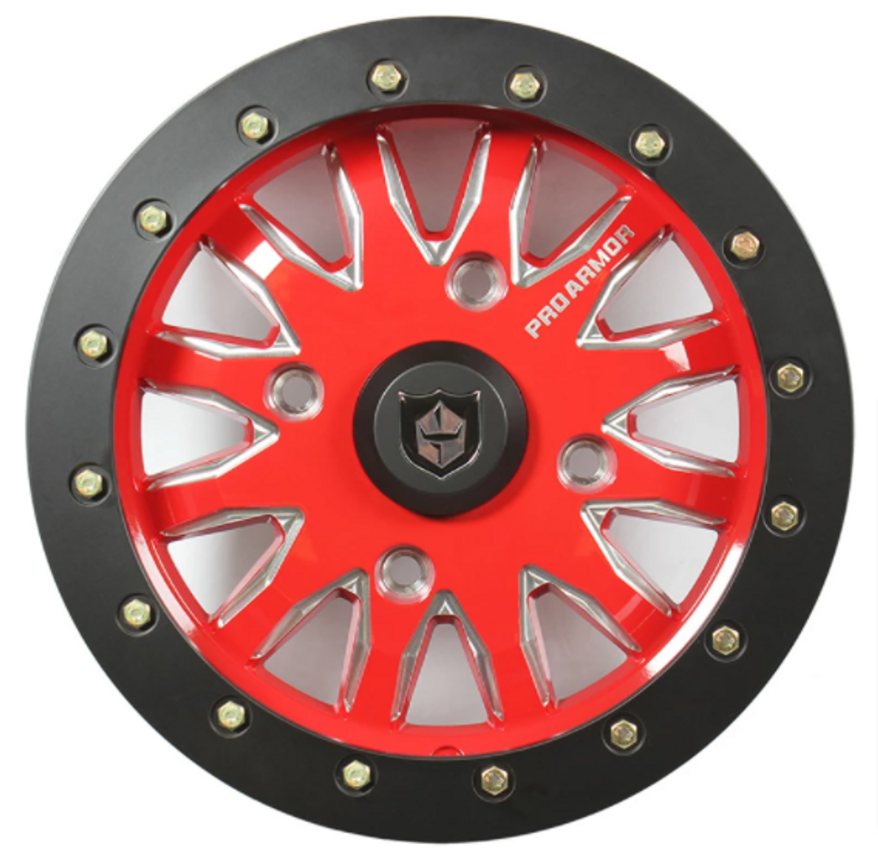 Polaris General Wheel Halo Milled 15x7 Pro Armor P15078HMBLXepg