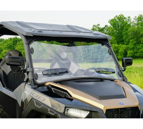 SAUTVS Front Full Windshield for Polaris General 1000/General XP 1000/4 2016-2025, Clear Hard Coat Scratch-Resistant Poly Vented Front Windshield Accessories, Replace #‎2884337, Windshields - Canada