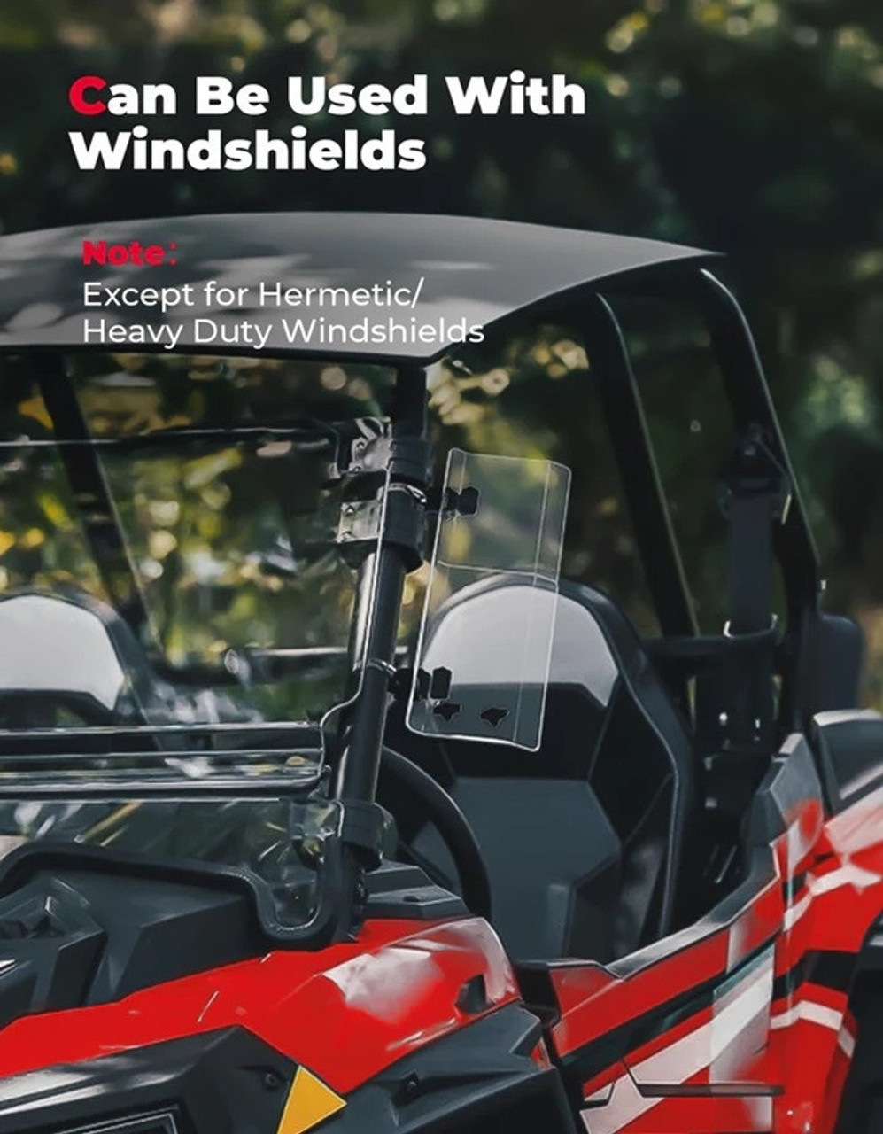 Polaris General Roll Bar UTV Side Wind Deflectors Enhance Ride Comfort