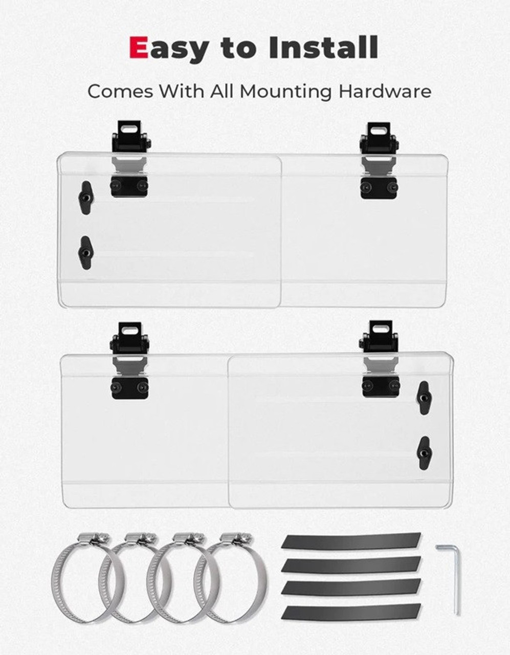 Polaris General Roll Bar UTV Side Wind Deflectors Enhance Ride Comfort