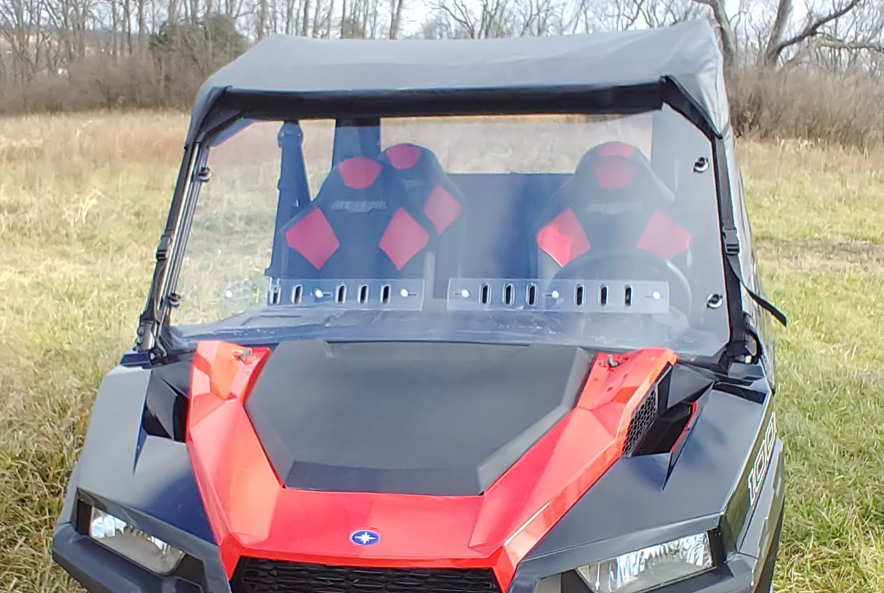 Polaris General Crew Full Cab Enclosure for Hard Windshield by 3