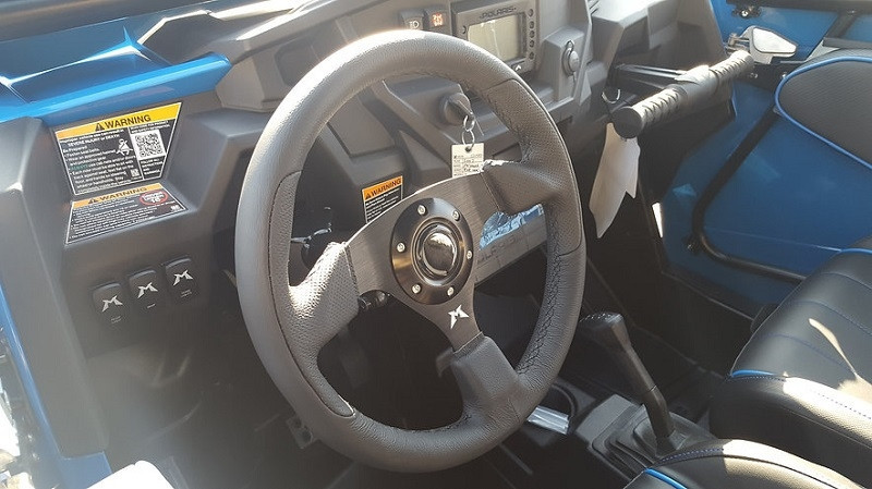 Polaris General Steering Wheel Leather by Madigan Motorsports MADSW