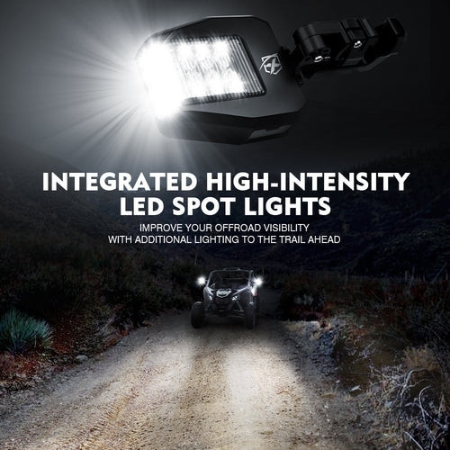 Polaris General Side Mirrors with LED Spotlight & Puddle Lights by