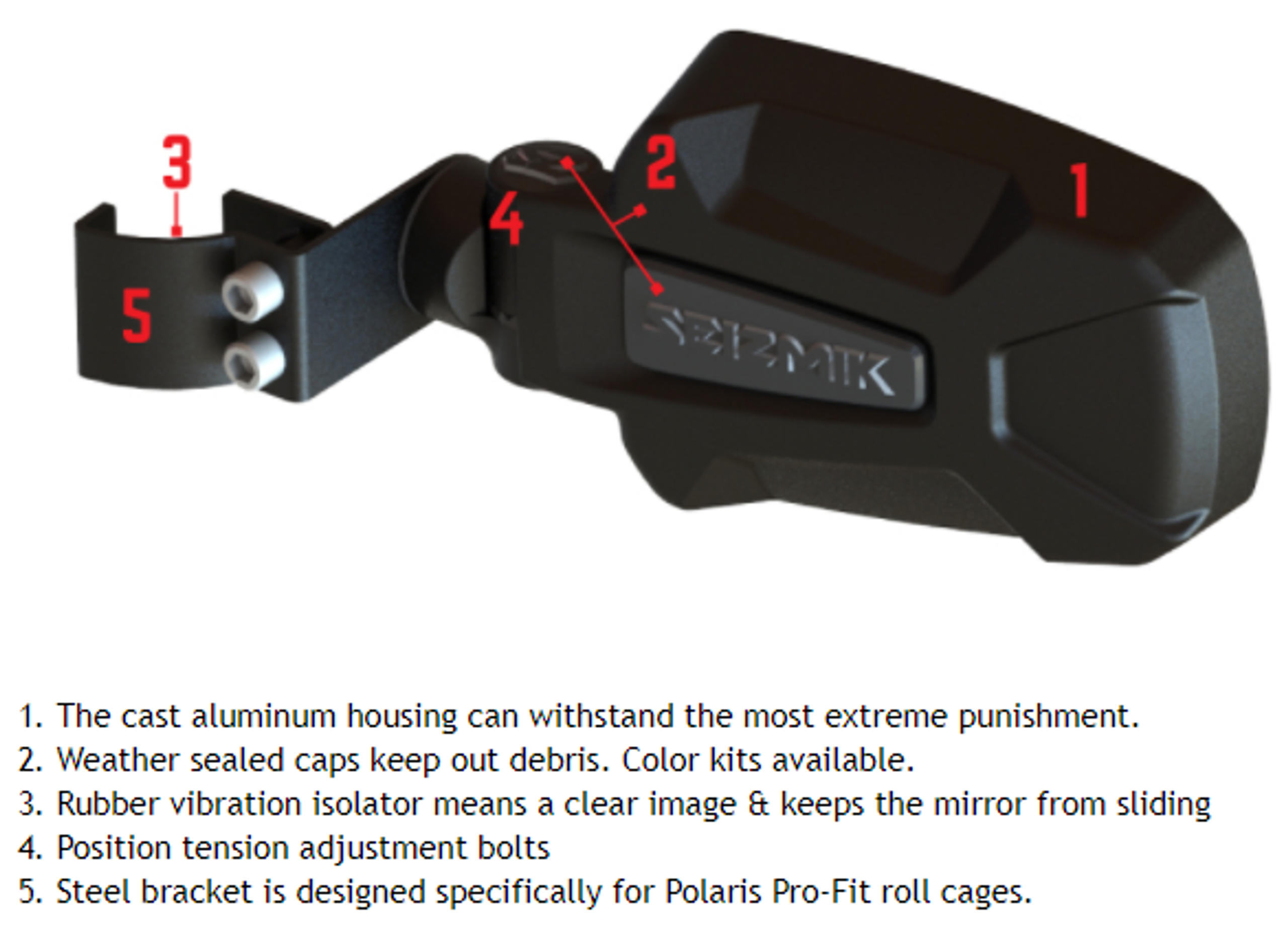Polaris General Side Mirrors by Seizmik