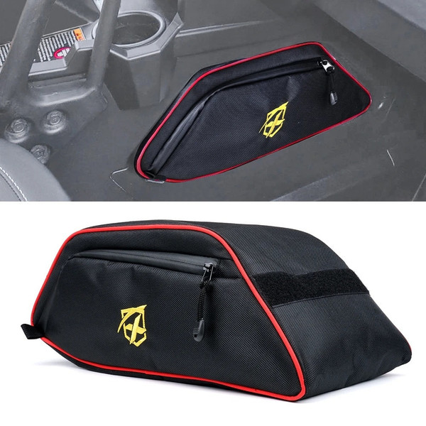Polaris General Center Console Storage Bag with Red Lining