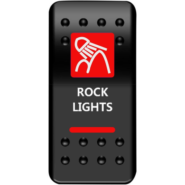Polaris General On/Off Red Rock Light Rocker Switch by Moose